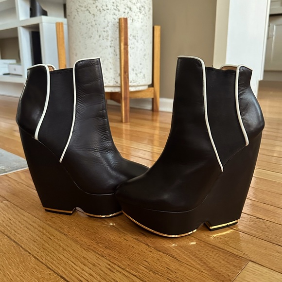 L.A.M.B DIVA WEDGE platform booties - Picture 1 of 4